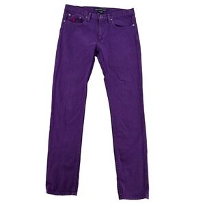 Ralph Lauren Sport Womens Purple Stretch Jeans Size 29 Cotton Elastane